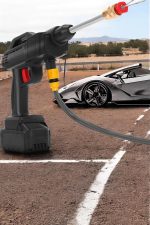 Şarjlı Oto Yıkama Tabancası Su Basınçlı Hazneli Bataryalı - Görsel 4