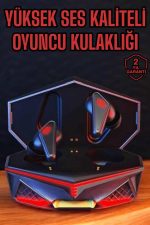 Yeni Nesil Oyuncu Kulaklığı Gürültü Önleyici Uzun Pil Ömrü Bluetooth Bağlantılı - Görsel 2