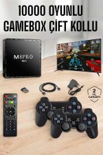 TV Box Çift Oyun Kollu 10000 Oyunlu Atari - Görsel 2