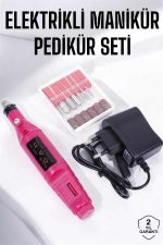 Elektrikli Manikür Pedikür Törpü Seti Protez Tırnak Nasır Temizleyici - Görsel 2