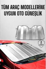 Oto Güneşlik Tüm Araç Tiplerine Uygun Isı Önleyici - Görsel 2