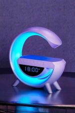 Bluetooth Hoparlör 15W Kablosuz Hızlı Şarj LED Gece Lambası - Görsel 3