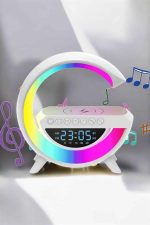 Android Uyumlu Akıllı Bluetooth Hoparlör Kablosuz Şarj Cihazı Standı - Görsel 3