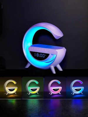 Android Uyumlu Akıllı Bluetooth Hoparlör Kablosuz Şarj Cihazı Standı