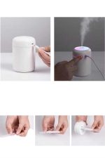 Hava Nemlendirici Ultrasonik Mini Hava Temizleyici Aromaterapi - Görsel 5