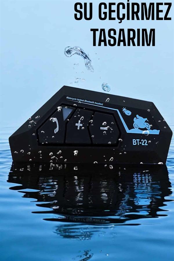 Compressed by jpeg-recompress Kask Kulaklığı Motosiklet Intercom Interkom Dinleme Konuşma Özellikli Su Geçirmez - Görsel 4