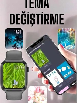 Akıllı Saat Amoled Ekran Yeni Nesil Bluetooth Bağlantılı