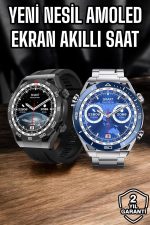 Akıllı Saat Yeni Nesil 2024 Model Metal Kordonlu Bluetooth Bağlantılı - Görsel 2