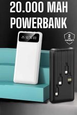 Powerbank 20.000 Mah Dijital Göstergeli LCD Ekran Uzun Pil Ömrü - Görsel 2