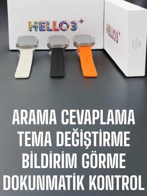 Akıllı Saat Yeni Nesil Sesli Asistan Uyku ve Sağlık Takibi Adımsayar