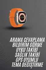 Akıllı Saat Arama Cevaplayan Bildirim Görme Yeni Nesil Bluetooth Bağlantılı