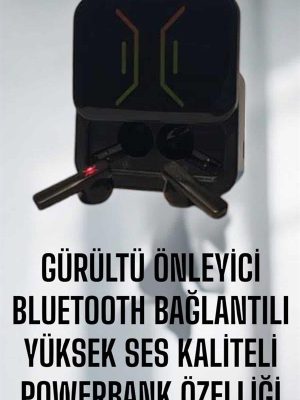 Powerbankli Bluetooth Kulaklık Yüksek Ses Kaliteli Kablosuz