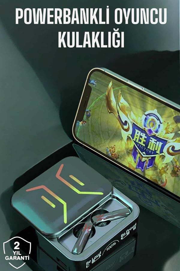 Compressed by jpeg-recompress Powerbankli Bluetooth Kulaklık Yüksek Ses Kaliteli Kablosuz - Görsel 2