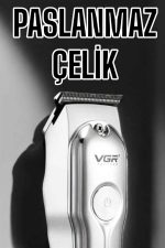 Tıraş Makinesi Güçlü Motor Şarjlı Uzun Pil Ömürlü - Görsel 4