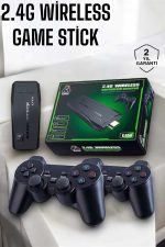 Atari Oyun Konsolu 2000 Oyunlu Game Stick 2.4G Wireless - Görsel 2