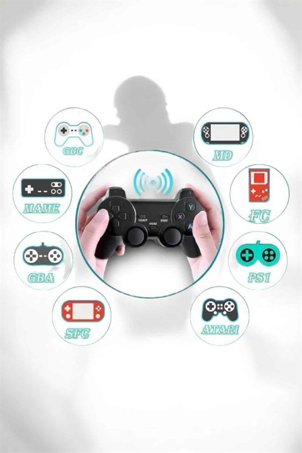 Compressed by jpeg-recompress Gaming Atari 2.4g Uyumlu Kablosuz Çift Kol Game Stick - Görsel 4