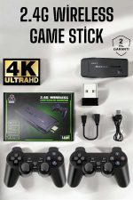 Gaming Atari 2.4g Uyumlu Kablosuz Çift Kol Game Stick - Görsel 2
