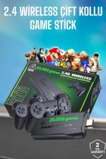 Game Stick 2000 Oyunlu 2.4G Kablosuz Çift Kol Yüksek Hassasiyetli Wireless - Görsel 2