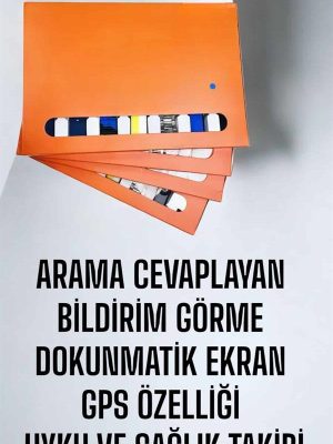 Akıllı Saat 7 Kordonlu Bildirim Görebilen Metal Kordon GPS Özelliği