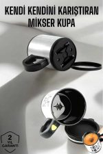 Yazılı Mug Kupa Karıştırıcı Özelliği Ve Paslanmaz Çelik - Görsel 2