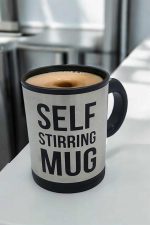 Yazılı Kupa Kendi Kendini Karıştıran Mikser Kupa Termos Bardak - Görsel 5