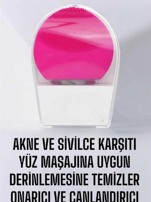 Profesyonel Yüz Temizleme Masaj Aleti Su Geçirmez, Kablosuz Şarj Özellikli Kolay Temizlenebilir