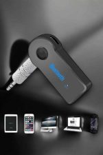 Kablosuz Bluetooth Aux Araç Kiti Siyah Hafıza Kartlı - Görsel 5