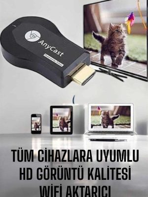 M9 Plus Kablosuz Görüntü+Ses Aktarıcı HDMI TV