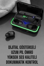 Android Ve İOS Uyumlu Bluetooth Bağlantılı Powerbankli Kulaklık - Görsel 3