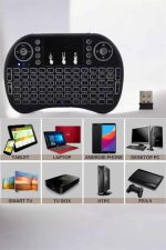 USB Bağlantılı Mini Q Klavye Işıklı Tüm Cihazlara Uyumlu - Görsel 4