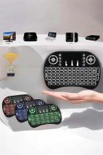 TV Uyumlu Mini Klavye Q Klavye Işıklı Tüm Cihazlara Uyumlu - Görsel 3