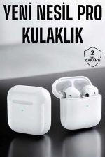 Yeni Nesil Pro Bluetooth Kulaklık Uzun Pil Ömrü Beyaz - Görsel 2