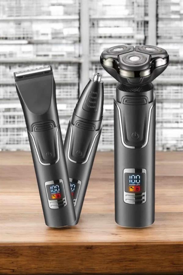 Compressed by jpeg-recompress Yüksek Performanslı 3 Başlıklı Profesyonel Tıraş Makinesi - Görsel 3