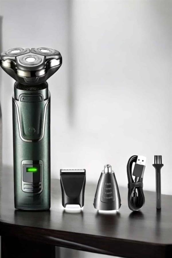 Compressed by jpeg-recompress Yüksek Performanslı 3 Başlıklı Profesyonel Tıraş Makinesi - Görsel 1