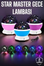 Mavi ve Mor Işıklı Star Master Projeksiyon Lambası - Görsel 2
