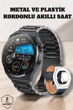 Akıllı Saat Sağlık ve Fitness Takibi Bluetooth Bağlantılı Dokunmatik Ekran - Görsel 2