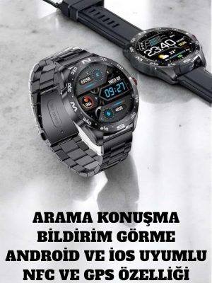 Akıllı Saat Arama Cevaplayan Titreşim Özelliğiyle Bildirim Görebilen