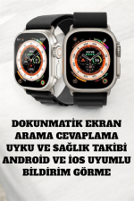 49MM Ekranlı, Kan Basıncı ve Adımsayar Özellikli Bluetooth Akıllı Saat - Görsel 4