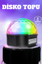 Kompakt Tasarımlı, Telefon Kontrollü Disko Topu Işıkları - Görsel 2