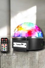 Kompakt Tasarımlı, Telefon Kontrollü Disko Topu Işıkları - Görsel 5
