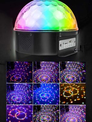 Bluetooth ve Uzaktan Kumandalı Çok Renkli Masaüstü Disko Topu