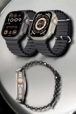 Yeni Nesil Ultra Akıllı Saat Titreşimli, Uyku & Sağlık Takibi, Çift Kordon