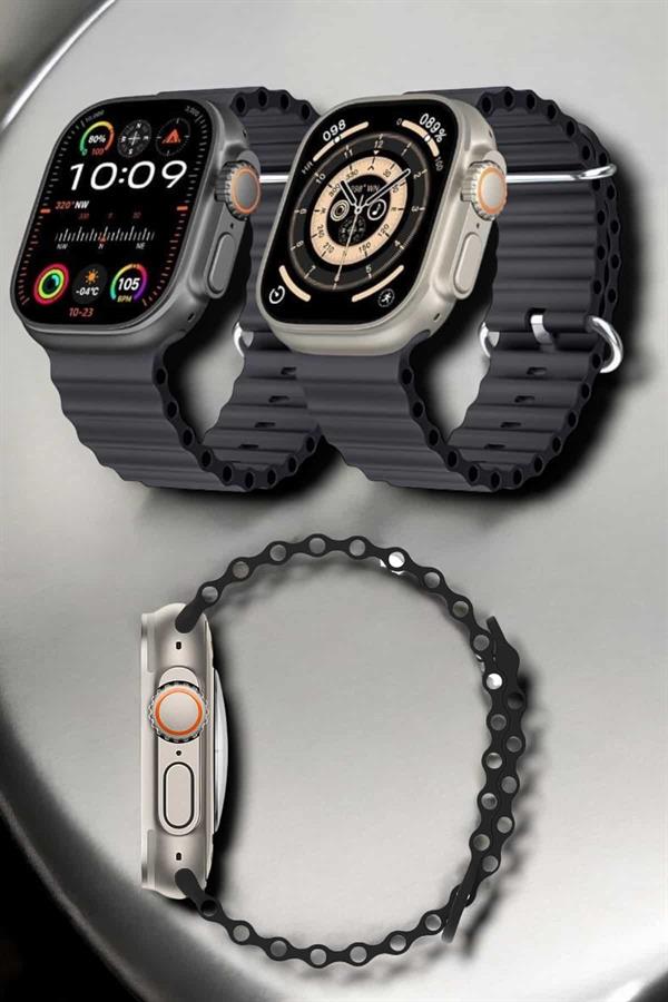 Compressed by jpeg-recompress Yeni Nesil Ultra Akıllı Saat Titreşimli, Uyku & Sağlık Takibi, Çift Kordon - Görsel 1