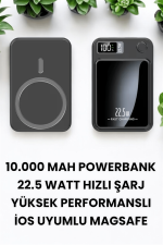 Pratik ve Taşınabilir 10.000 mAh Wireless Powerbank Hızlı Şarj Avantajı - Görsel 4