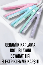 Kompakt ve Hafif: Elektriklenme Karşıtı Mini Saç Düzleştirici - Görsel 5