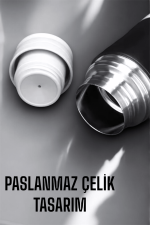 500 ml Kapasiteli Taşınabilir Basınçlı Termos Seti Günlük Kullanım için İdeal - Görsel 3