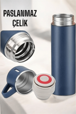 Paslanmaz Çelik 3’lü Termos Seti Vakumlu ve 8 Saat Isı Koruma - Görsel 5