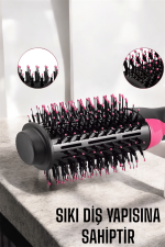 1200 Watt Gücünde, Negatif İyon Teknolojili, 3 Isı Kademeli Fön Tarağı - Görsel 3