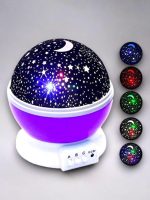 Dönen Renkli Gökyüzü Projektörlü Gece Lambası - Görsel 2