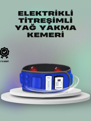 Zayıflama ve Masaj İçin Mıknatıslı Elektrikli Titreşim Kemeri – 7.2W Güç